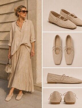 VIVAIA - The MILEY Neutral Beige Women's Loafers - SZ 41.5
